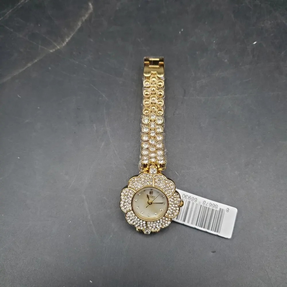 Montres Prestige x Invicta MPW-0234 Women's Gold Crystal Watch 28mm NWT